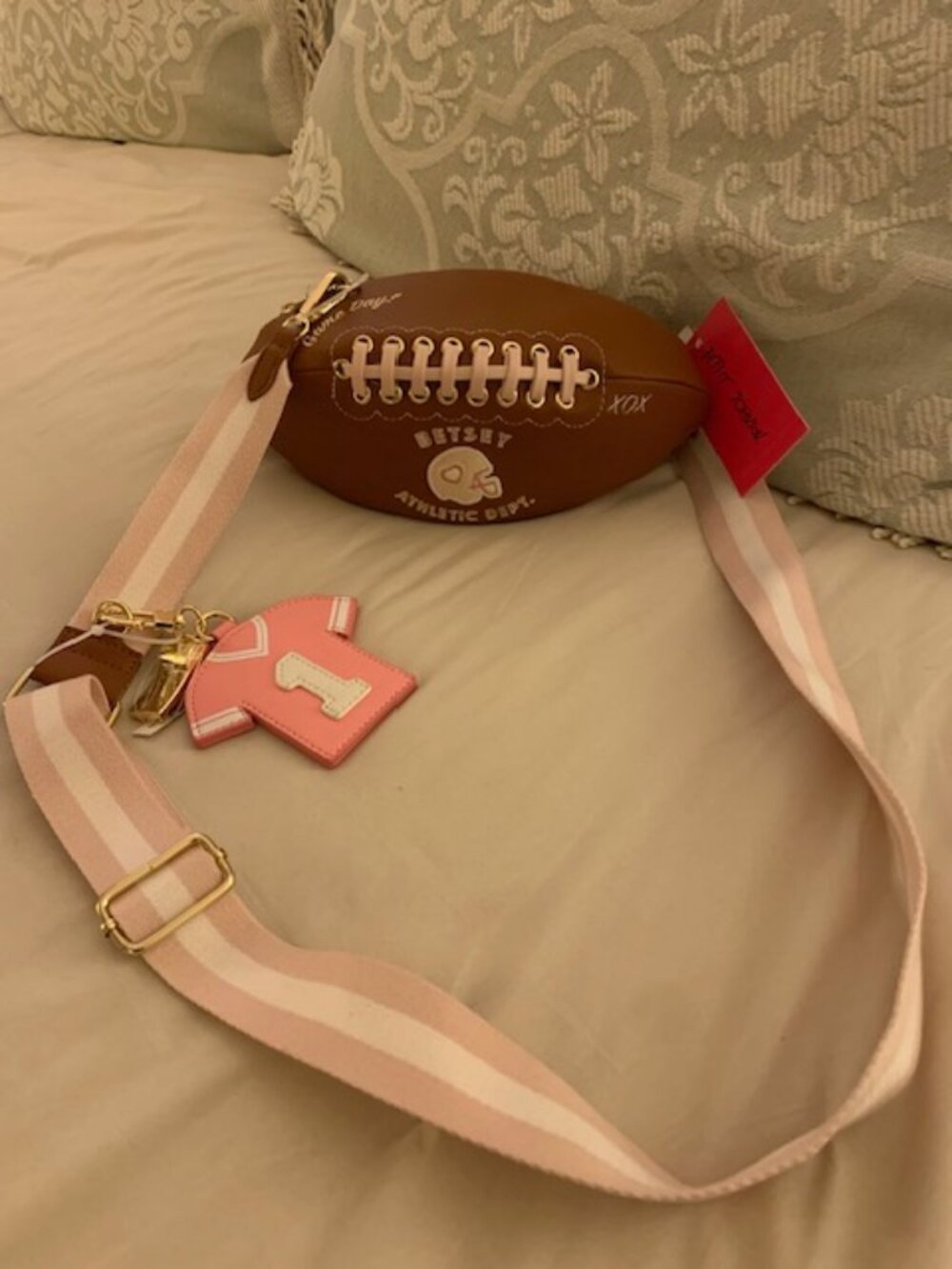 Betsey Johnson 'Game Day' Football Bag